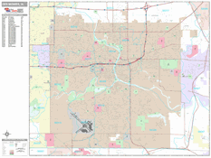 Des Moines Digital Map Premium Style